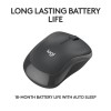Logitech M240 Silent -  - souris - 2.4 GHz Bluetooth - noir * 910-007119*