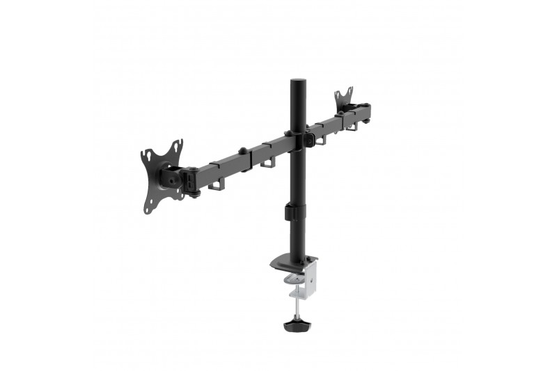 Support écran double bras noir - 13-32 max 10kg Unykach UK1422 * UK710102 *