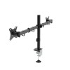 Support écran double bras noir - 13-32 max 10kg Unykach UK1422 * UK710102 *