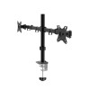 Support écran double bras noir - 13-32 max 10kg Unykach UK1422 * UK710102 *