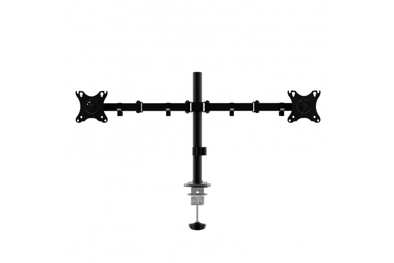 Support écran double bras noir - 13-32 max 10kg Unykach UK1422 * UK710102 *