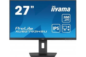 Ecran 27 1 ms DP HDMI mult Noir 100Hz IPS * iiyama ProLite XUB2793HSU-B6 *
