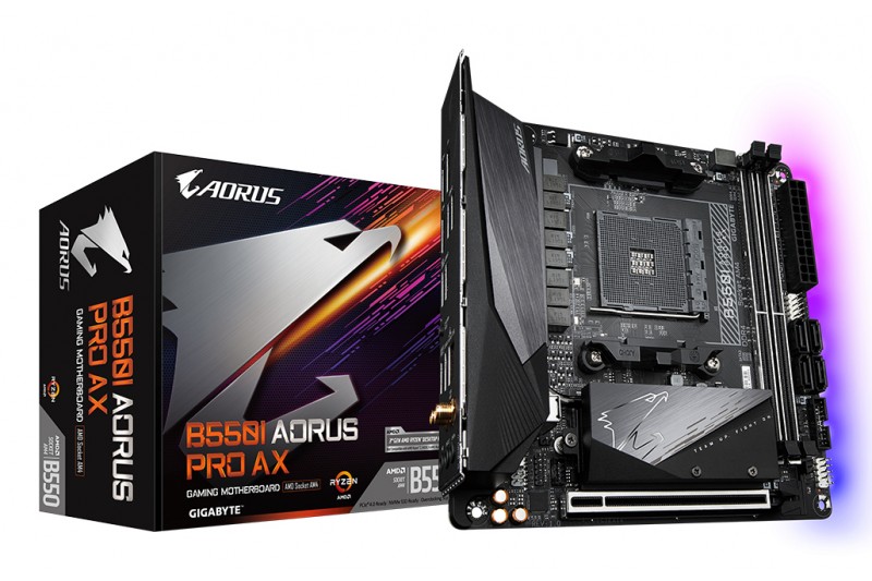 GIGABYTE B550I AORUS PRO AX carte mère AMD B550 DDR4 Emplacement AM4 mini ITX