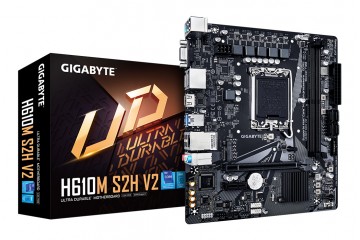 GIGABYTE H610M S2H V2 mATX LGA1700 USB3.0 M.2 H610 DDR5 DP VGA DVI DP HDMI