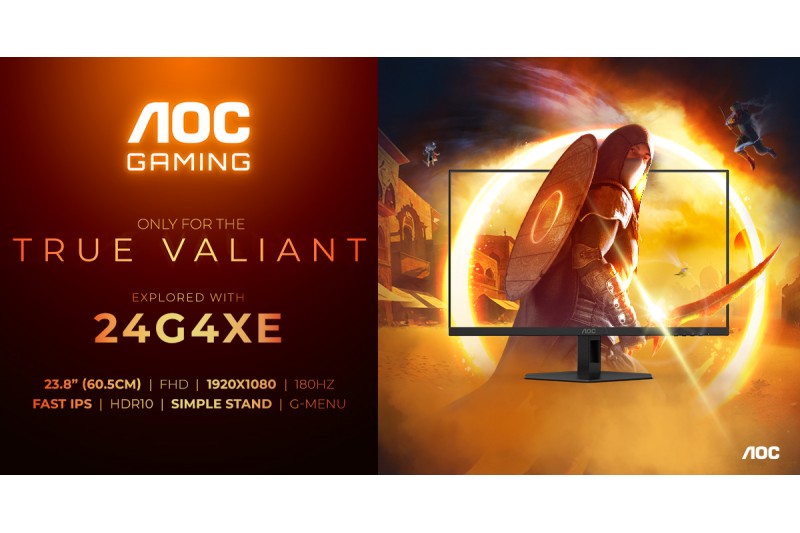 Ecran AOC Gaming 24G4XE 180Hz 0.5ms HDMI DP multimedia noir