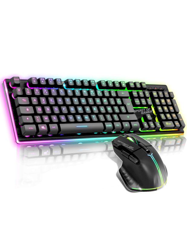 Pack Spirit Of Gamer ULTIMATE 600 PACK Clavier+souris rechargeable*CLS-MK600SBK*