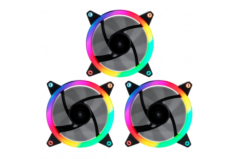 VENTILATEUR Fan CANDY 30 ARGB Ring Led 120MM pack de 3 *Unykach 51801 * VENTILATEUR Fan CANDY 30 ARGB Ring Led 120MM pack de 3 *Unykach 51801 *