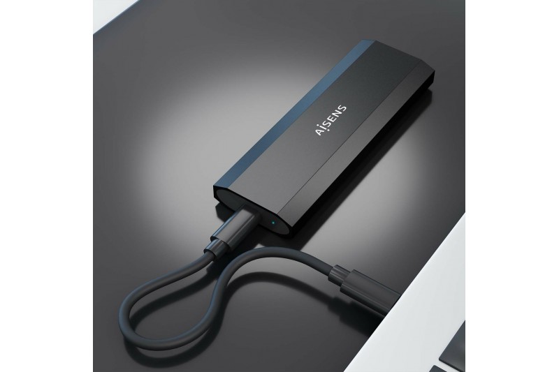 Boîtier SSD M.2 NVMe 10Gbps USB C 3.1 Gen2, boîtier externe noir * ASM2-028B * Boîtier SSD M.2 NVMe 10Gbps USB C 3.1 Gen2, boîtier externe noir * ASM2-028B *