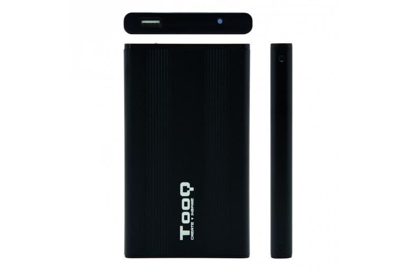 Boitier disque dur 9.5mm 2,5 SATA noir USB 2.0* Tooq TQE-2510B * 4To max Boitier disque dur 9.5mm 2,5 SATA noir USB 2.0* Tooq TQE-2510B * 4To max