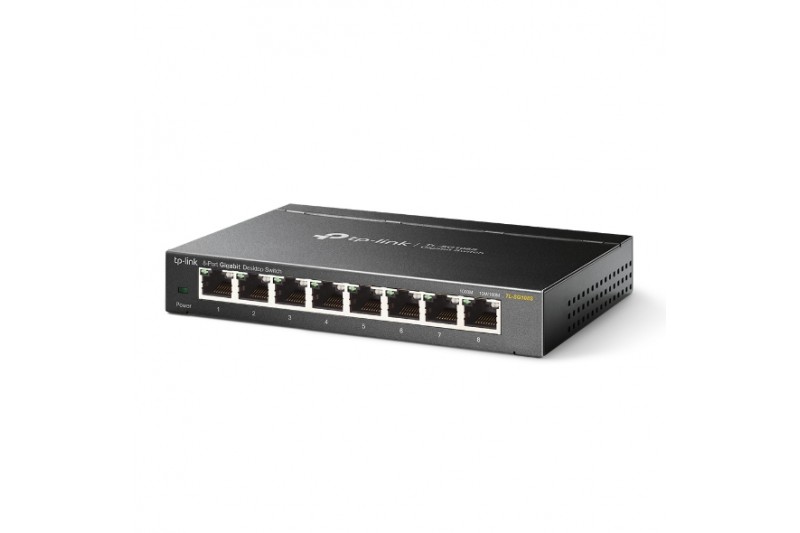 TP-LINK TL-SG108S - 8-port Metal Gigabit Switch,  10/100/1000M RJ45 ports