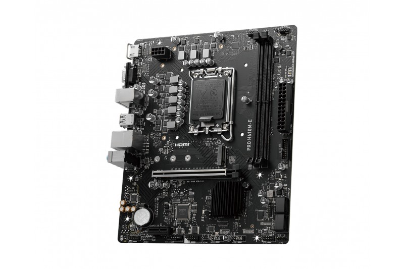 MSI PRO H610M-E DDR5 - CARTE-MÈRE - MICRO ATX - SOCKET LGA1700 - H610 MSI PRO H610M-E DDR5 - CARTE-MÈRE - MICRO ATX - SOCKET LGA1700 - H610