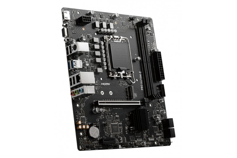 MSI PRO H610M-E DDR5 - CARTE-MÈRE - MICRO ATX - SOCKET LGA1700 - H610 MSI PRO H610M-E DDR5 - CARTE-MÈRE - MICRO ATX - SOCKET LGA1700 - H610