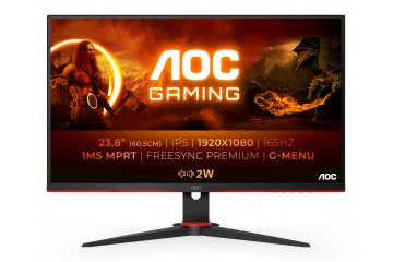 Ecran AOC Gaming 24G2SPAE 165Hz 1ms HDMI DP VGA multimedia noir
