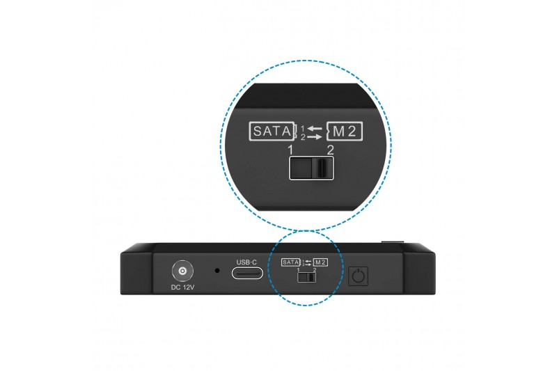 Station d Accueil Clone USB 3.0 SATA vers M.2 NVME * Aisens ASDS-M2SATA04B*