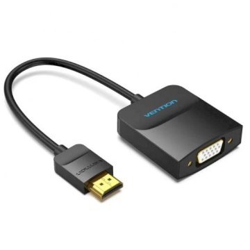 Adaptateur HDMI M (entrée) vers VGA F (sortie) – 0.15 m * Vention 42154  *