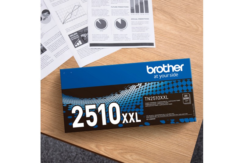Brother TN-2510XL - haute capacité - noir - original - cartouche de toner