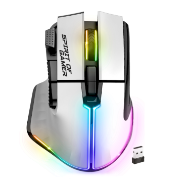 Souris sans fil Spirit Of Gamer PRO M RGB Blanche * S-PM5RFWT*