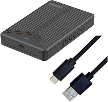 Boitier disque dur 15mm 2,5 SATA noir USB 3.1* SL1000 * 8To max