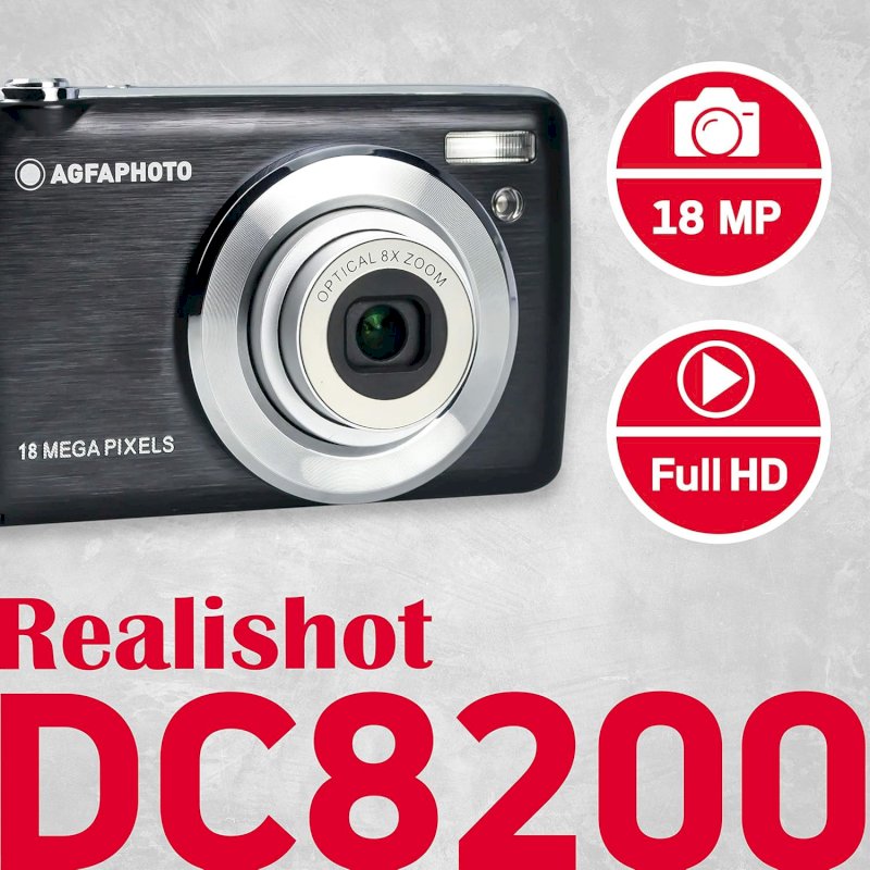 Appareil Photo Numérique - AgfaPhoto Realishot DC8200 - Zoom optique 8X