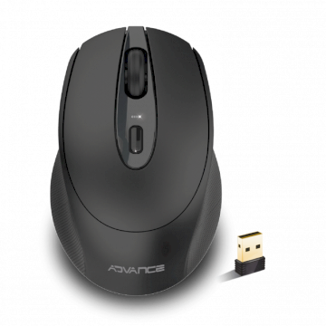 Souris sans fil 2.4 Ghz 1600 DPI Feel Black * Advance S-390BK *