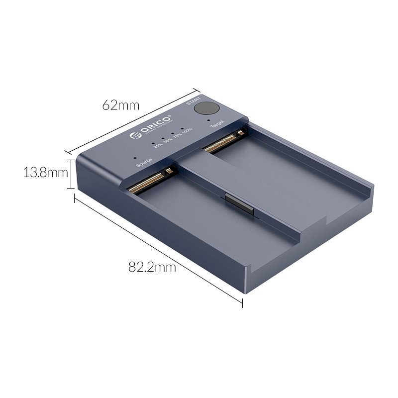 ORICO Station Clonage SSD NVMe *M2P2-C3-C-EU-GY-BP*