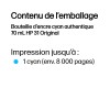 HP 31 - cyan - original - recharge d'encre * 1VU26AE * HP 31 - cyan - original - recharge d'encre * 1VU26AE *