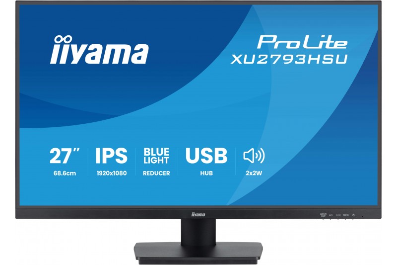 Ecran 27 multimedia 1 ms-DP HDMI mult Noir * iiyama ProLite XU2793HS-B7 *