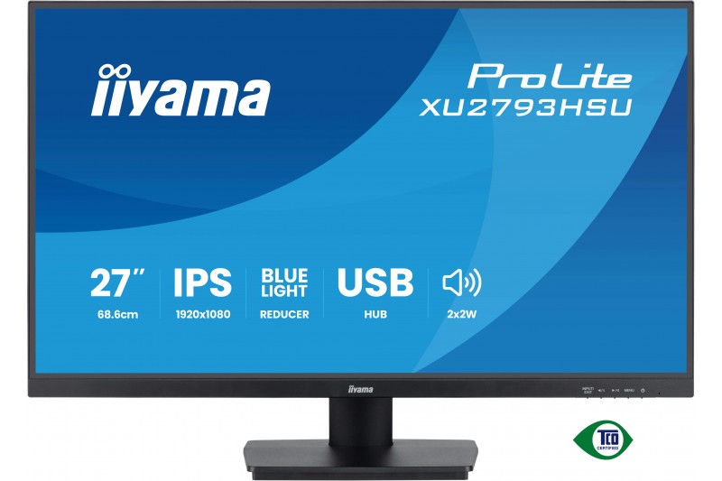 Ecran 27 multimedia 1 ms-DP HDMI mult Noir * iiyama ProLite XU2793HS-B7 *