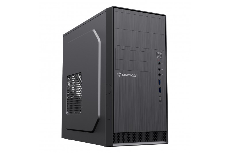 Unykach Aero C12 UK52110V2 boitier mATX 3.5 USB 3.0 USB-C noir