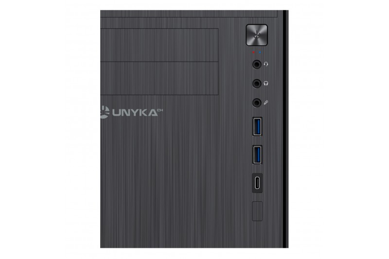 Unykach Aero C12 UK52110V2 boitier mATX 3.5 USB 3.0 USB-C noir