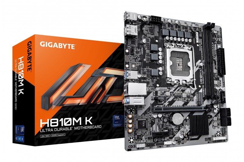 GIGABYTE H810M K LGA1851 mATX proc serie ultra GIGABYTE H810M K LGA1851 mATX proc serie ultra
