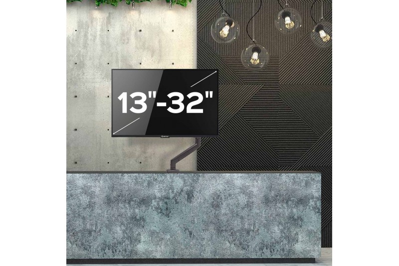 Support écran Bras articulé bureau pince 13 -32 * Unykach UK710108 *