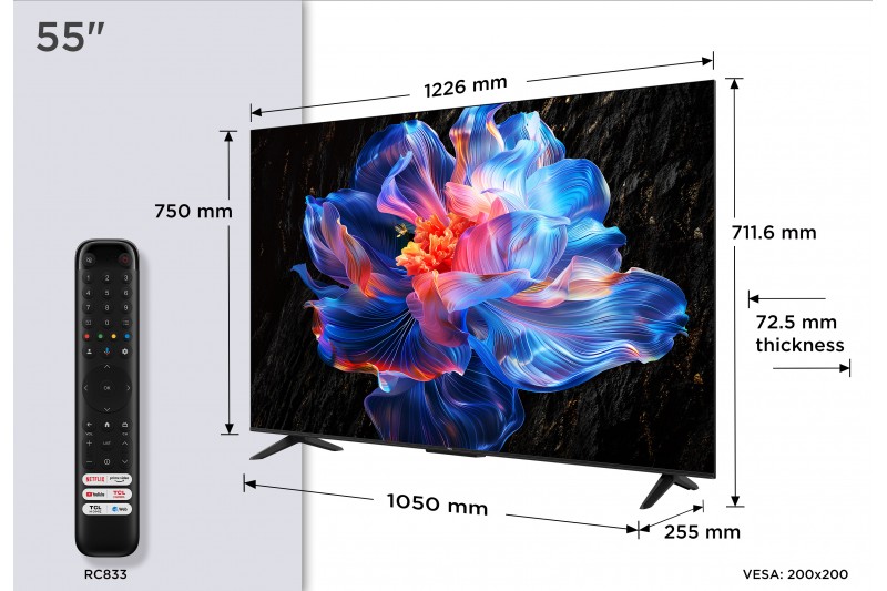 TV LED 55 POUCES 4K Google TV TCL 55P6K