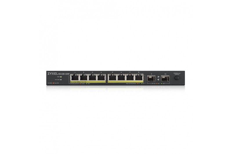 Zyxel GS1100-10HP - commutateur - 8ports + 2SFP 130W POE- Montable sur rack Zyxel GS1100-10HP - commutateur - 8ports + 2SFP 130W POE- Montable sur rack