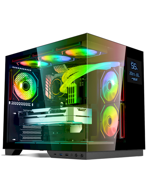 Boitier SOG VIPER CRX DARK mATX/ATX sans alim 6 ventilateurs ARGB * 8508RA * Boitier SOG VIPER CRX DARK mATX/ATX sans alim 6 ventilateurs ARGB * 8508RA *