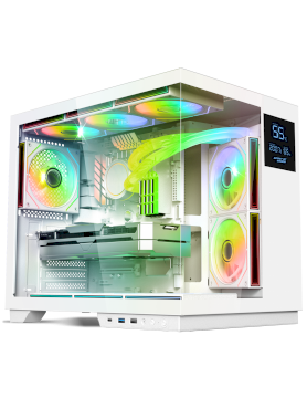 Boitier SOG VIPER CRX ARTIC mATX/ATX sans alim 6 ventilateurs ARGB * 8508RAW *