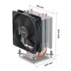 UNYKAch Ventilateur CPU UNYCOOL H40 Intel et AMD * UK324001  *