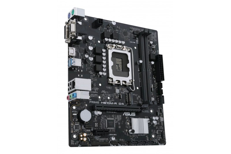 ASUS H610M-R D4 Si carte-mère - mATX - Socket LGA1700 - H610 proc serie 12