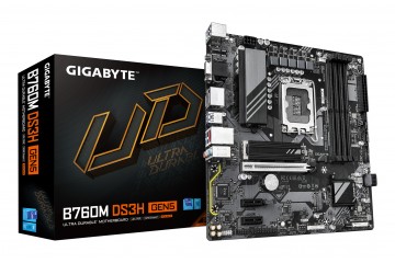 Gigabyte  B760M DS3H Gen5 mATX LGA1700 B760 DDR5 USB C VGA DP HDMI