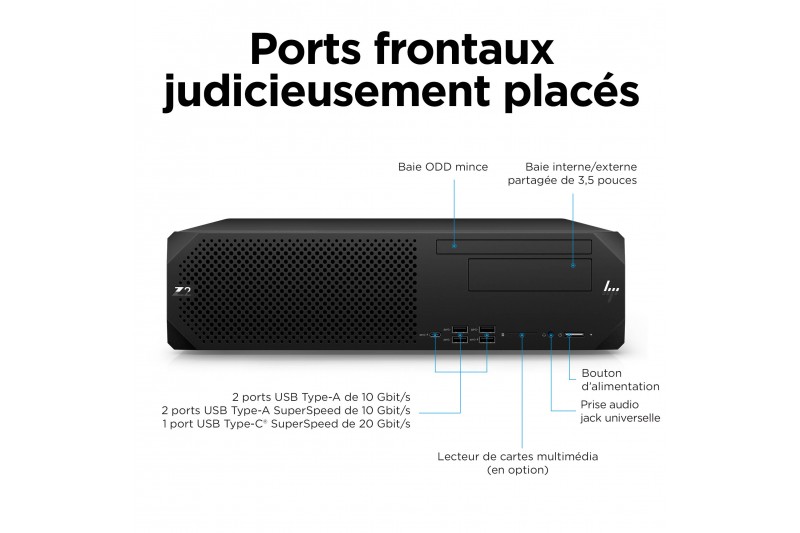 HP Z2 G9 i7 14700 2.1 GH  16 Go SSD 512 Go T400 W11P * 8T1M7EA *