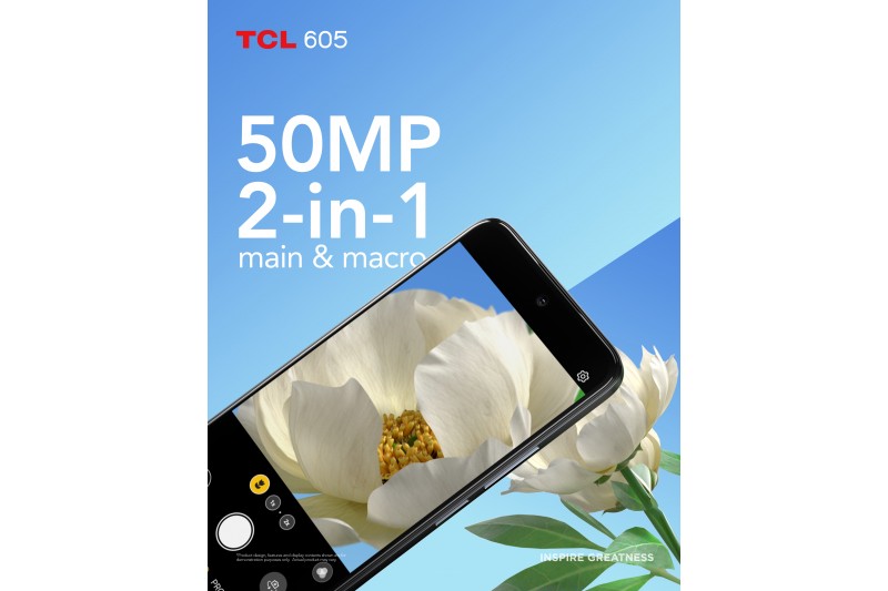 TCL 605 Smartphone 6.75 - 8GB - 256GB - Caméra 50MP - Batterie 5200mAh - Bleu