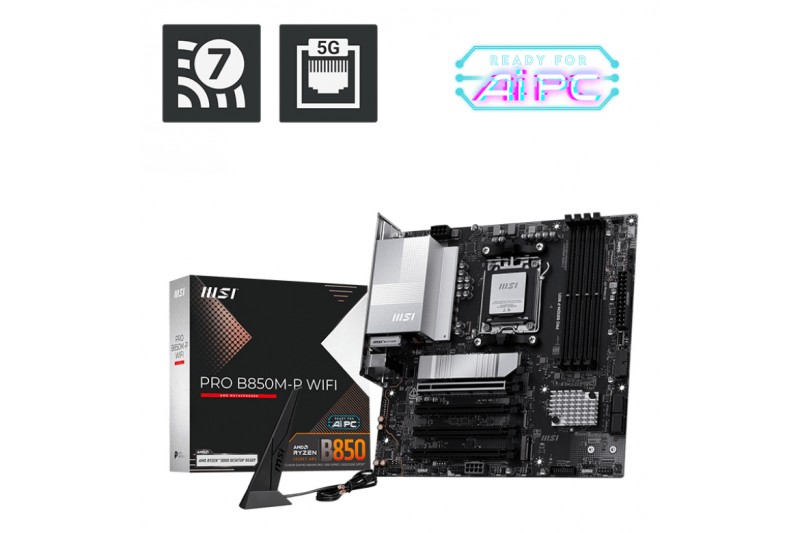 MSI PRO B850M-P WIFI AM5 ryzen serie 7000/8000/9000