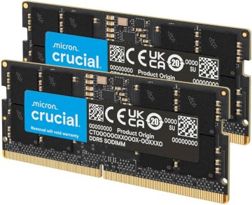Mémoire SODIMM DDR5 -5600 24Go (2x12G) * Crucial CT2K12G56C46S5  *