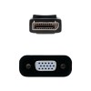 Adaptateur Display Port 1.2 M vers VGA F - 0.2m * Nanocable 10.16.0602 *