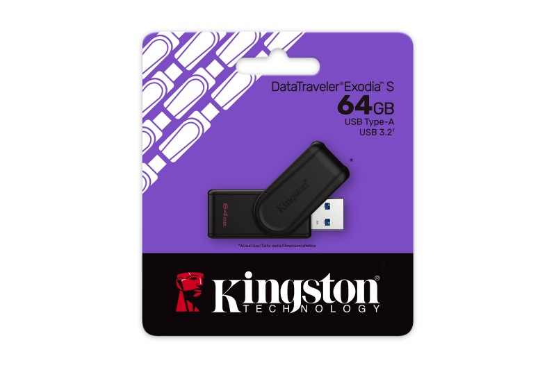 Kingston DataTraveler Exodia S - clé USB - 64Go USB 3.2 *DTXS/64GB *