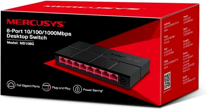 Mercusys MS108G - commutateur - 8 ports 10/100/1000 * MS108G *