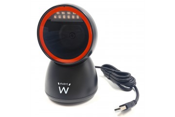 EWENT EW3450 Lecteur de code barres omnidirectionnel 1D 2D QR avec câble USB