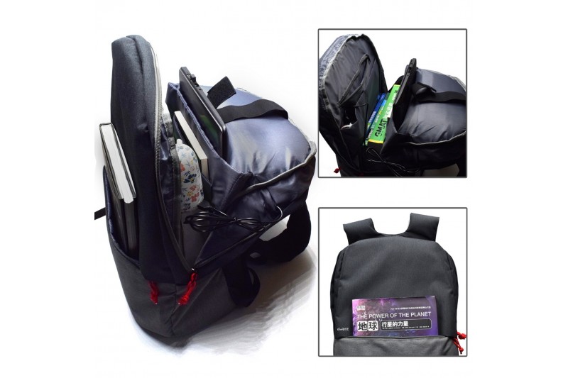 Sac à dos portable Ewent EW2529 jusqu'à 17 - Port de charge USB-Étanche-Noir Sac à dos portable Ewent EW2529 jusqu'à 17 - Port de charge USB-Étanche-Noir