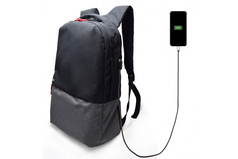 Sac à dos portable Ewent EW2529 jusqu'à 17 - Port de charge USB-Étanche-Noir Sac à dos portable Ewent EW2529 jusqu'à 17 - Port de charge USB-Étanche-Noir