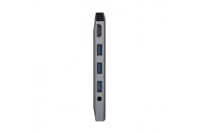 Aisens Dock 9 en 1 USB-C 3.0 Hub 3xUSB-A 3.0, HDMI RJ45 PD100W *ASUC-9P001-GR*